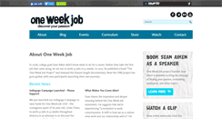 Desktop Screenshot of oneweekjob.com