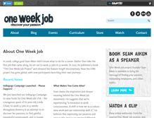 Tablet Screenshot of oneweekjob.com